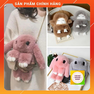   Sale+Tặng Quà  Túi Đeo Chéo Hình Thỏ Cừu Nhồi Bông Siêu Đáng Yêu Phong Cách Hàn Quốc Cho Bé Trai Bé Gái _COCAHOUSE 