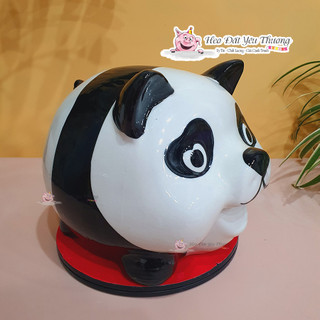 Gấu trúc tiết kiệm gốm sứ ống heo đất, lợn đất đựng tiền ( size 3 và size 4) trang trí, quà tặng, decor