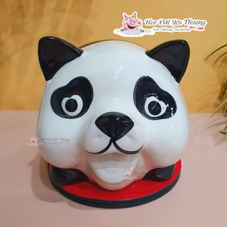 Gấu trúc tiết kiệm gốm sứ ống heo đất, lợn đất đựng tiền ( size 3 và size 4) trang trí, quà tặng, decor