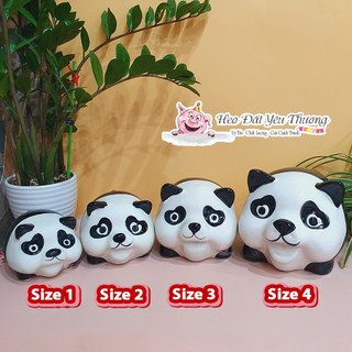 Gấu trúc tiết kiệm gốm sứ ống heo đất, lợn đất đựng tiền ( size 3 và size 4) trang trí, quà tặng, decor