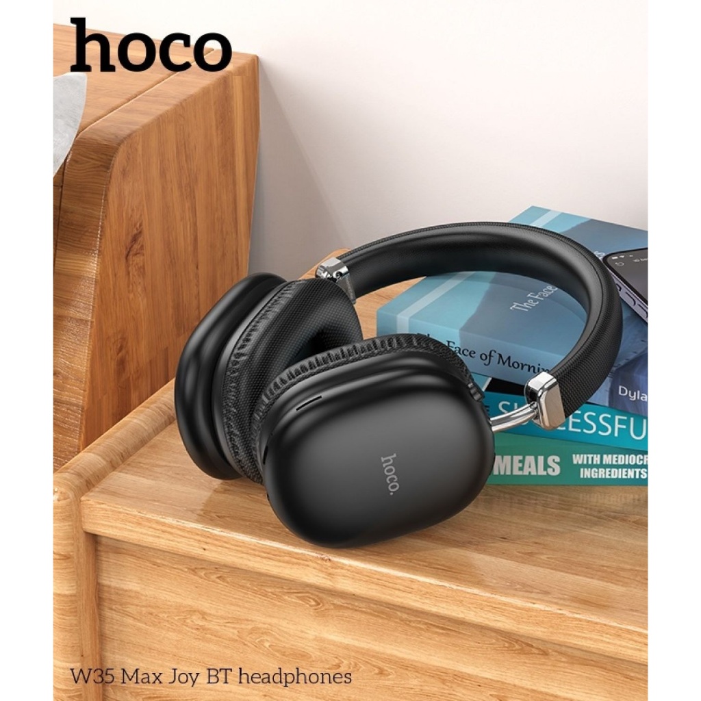 Tai Nghe Chụp Tai Hoco W35 Max - Pin Siêu Trâu 90h, Bluetooth V5.3, Hỗ Trợ Mic, Cổng AUX, Thẻ Nhớ TF | BigBuy360 - bigbuy360.vn