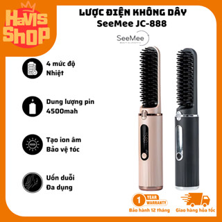  Lược điện chải tóc SeeMee JC-888 -  Đa dụng - pin 4500mah - Tạo ion âm - 4 mức độ nhiệt 