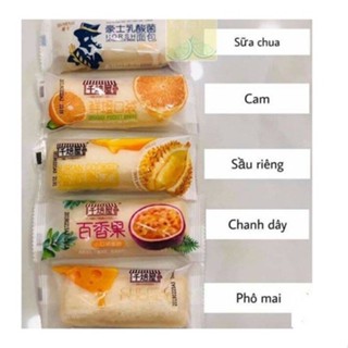 COMBO CÁC VỊ Bánh Sữa Chua Mix Đủ 6 Loại Sữa Chua Kem Vani Dâu Đào Phô Mai Sầu Riêng thơm ngon - Đài Loan (ĐỦ 6 VỊ)