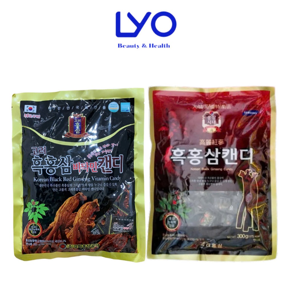 Kẹo Ngậm Hắc Sâm Korean Black Ginseng Candy Hàn Quốc 300g