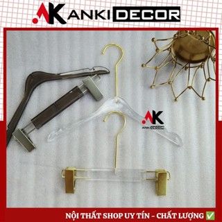 COMBO 10 Móc treo quần áo trẻ em, móc quần áo mika, móc mica treo quần áo trẻ em, móc kẹp mika treo quần áo Anki Decor