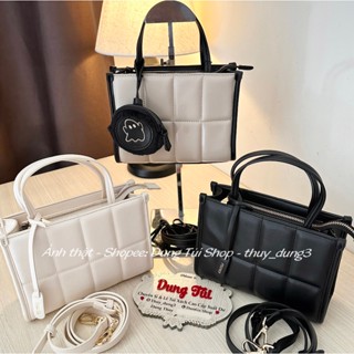 Túi nữ quai xách + đeo chéo size 20 form vuông PW2-55210035 full màu