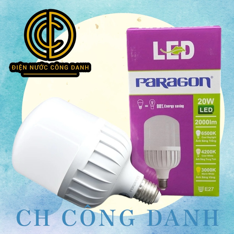 BÓNG ĐÈN LED BULB Paragon E27-20W, 30W, 40W, 50W