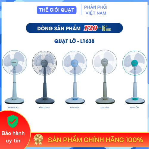 [GIAO THƯỜNG] Quạt lỡ ống nhựa Senko L1638 47W điều chỉnh cao thấp - Hàng chính hãng