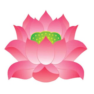 Decal Tem Bông Sen  dán trang trí xe máy , xe tải , ô tô ( SL : 1 Cái )