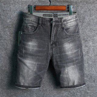 Quần Short Jean Xám Khói Bạc Màu Cá Tính