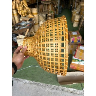 Đèn Mây Tre Hình Chao Rổ Size 36cm x H 25cm