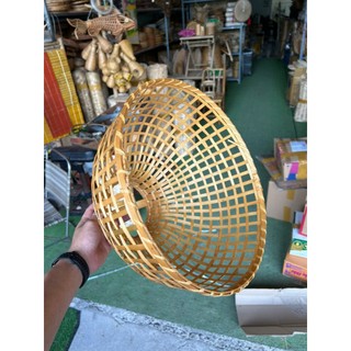 Đèn Mây Tre Hình Chao Rổ Size 36cm x H 25cm