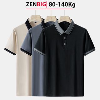 Áo polo nam cổ bẻ, áo polo Bigsize ZENBIG chất liệu thoáng mát co giãn dành cho người béo mập.