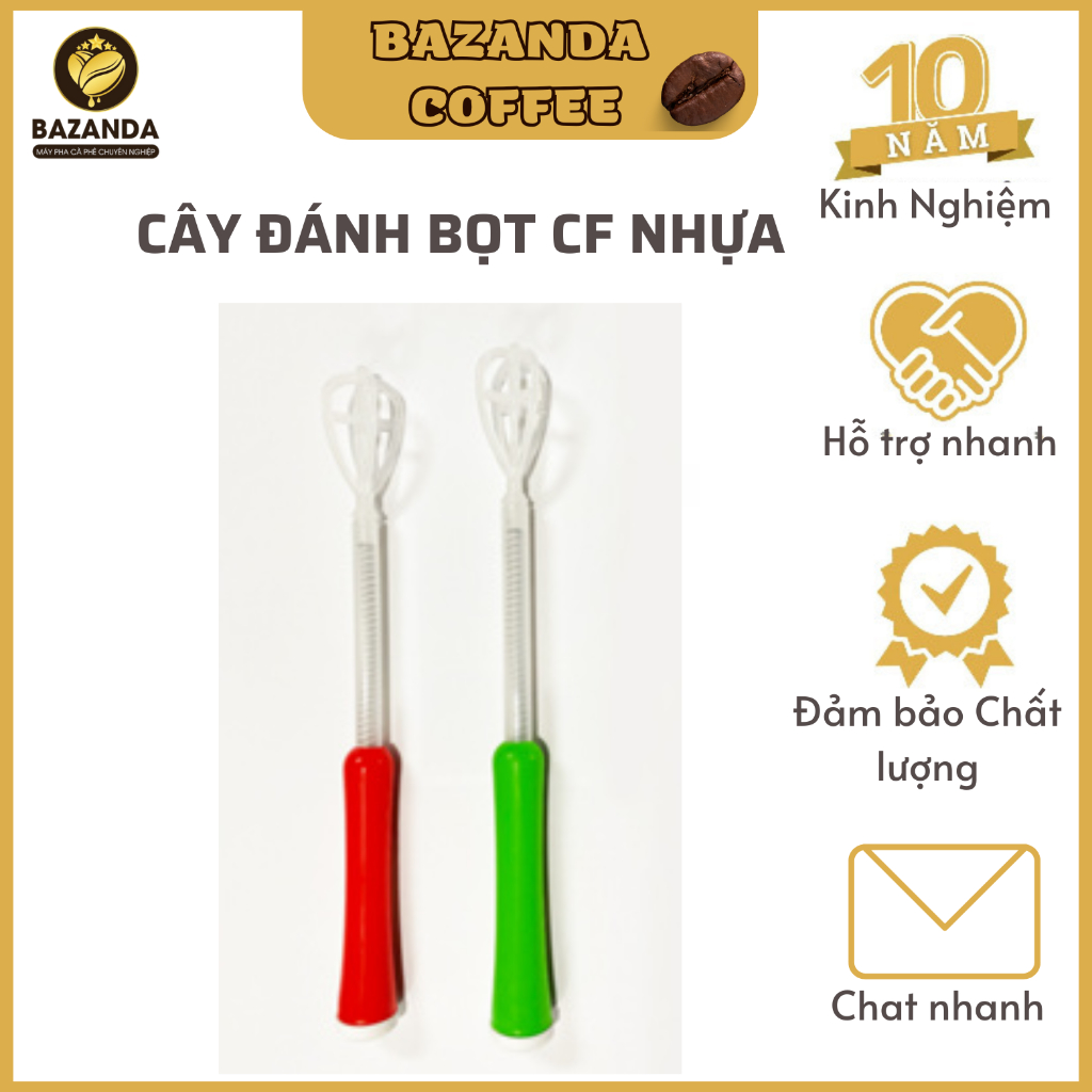 Cây đánh bọt/ sục cà phê nhựa dành cho pha chế