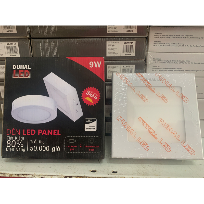 Đèn led panel gắn nổi 9w vuông DUHAL SDGB509