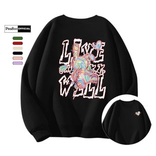Áo Sweater Live Will Nam Nữ By PEABOO Unisex Chất Nỉ Lót Bông Form Rộng
