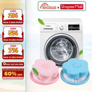 Túi Lọc Cặn Máy Giặt SHODWE, Phao Lọc Cặn Bẩn Máy Giặt Hình Viên Bi, Túi Lọc Gom Rác Lồng Máy Giặt