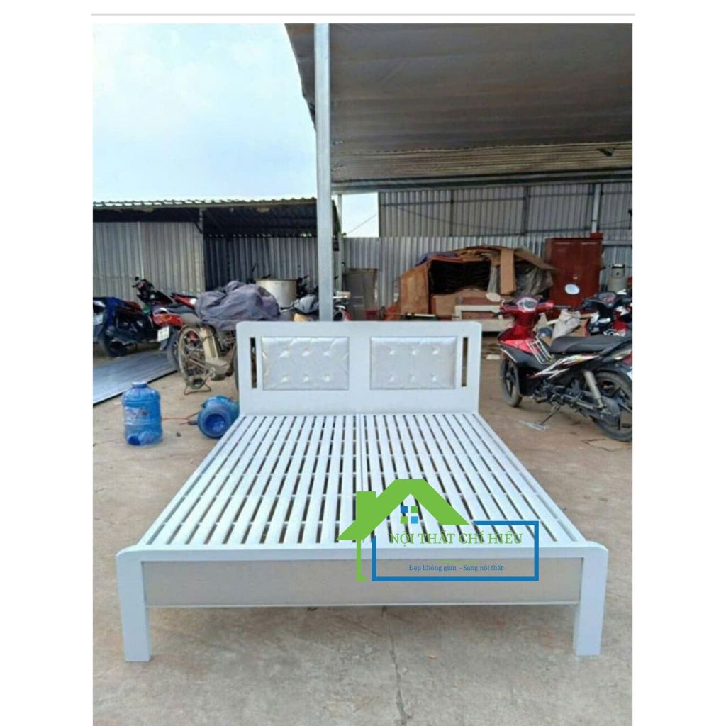 Giường sắt hôp 1m6 x 2m