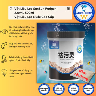 Vật Liệu Lọc SunSun Purigen 220ml=130g, 500ml=260g Vật Liệu Lọc Nước Cao Cấp