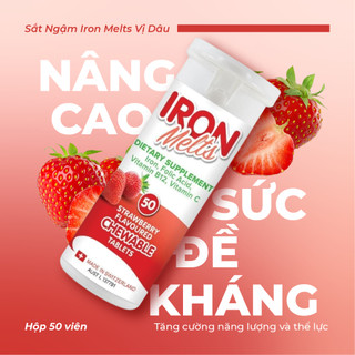 Sắt ngậm Iron Melts vị dâu Úc