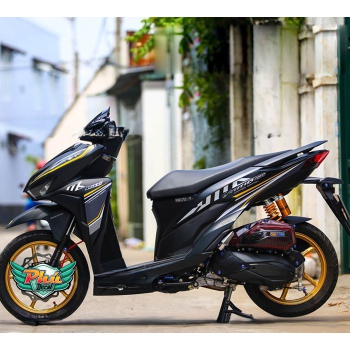 Tem rời Vario Xe đen vàng xám