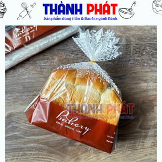 Túi đựng bánh mì sandwich nho màu đỏ, túi đựng bánh panettone - Túi đựng bánh ngọt, bánh gối kèm kẽm buộc