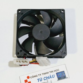 Quạt 9Cm / Điện áp DC 12V (Kích thước: 9Cm x 9Cm x 2.5Cm) / Quạt Case
