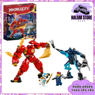 Đồ chơi lắp ráp Ninjago Dragons Rising season 2 mã 9208 - Mô hình Fire Elemental Mech của Kai