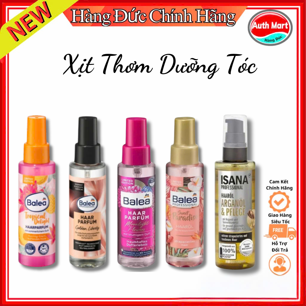 Xịt tóc, nước hoa Balea/Isana - Hàng Nội Địa  Đức Có Bill