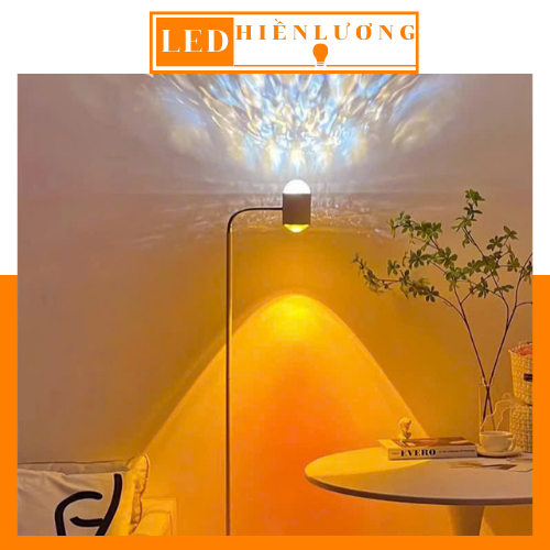 Đèn Hologam Hiệu Ứng Sóng Nước 2 Đầu Trang Trí Phòng Ngủ, Đèn Hoàng Hôn Phòng Khách Sunset Light