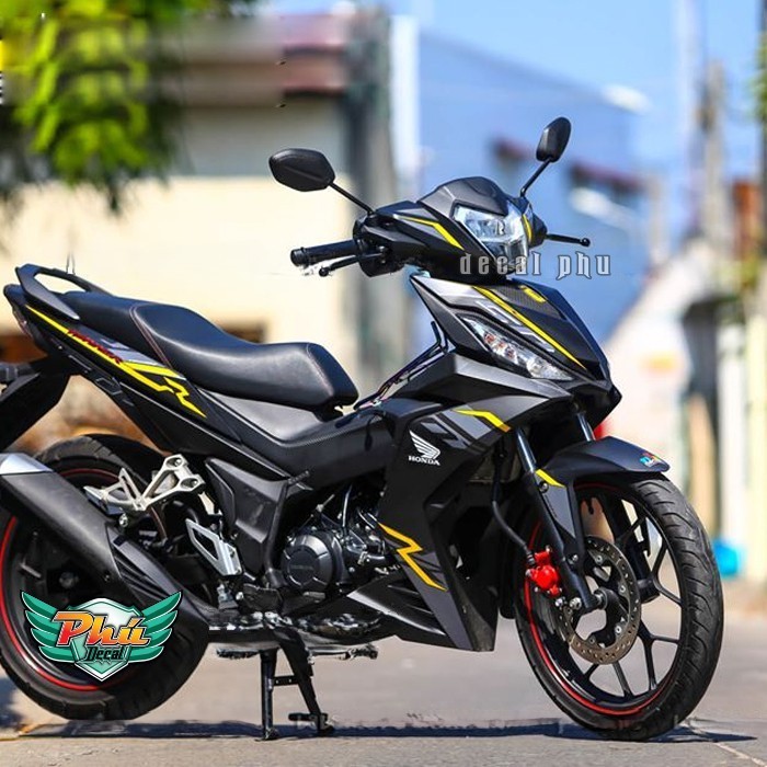 Tem rời Winner V1 RS 150 đen vàng xám 2019
