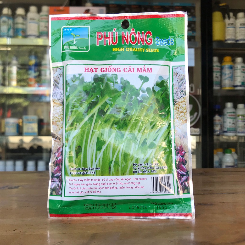 Hạt giống cải mầm - Gói 100g