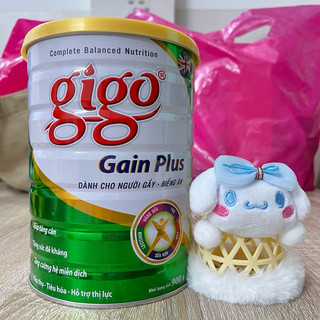 [CHÍNH HÃNG] Sữa Bột Gigo Gain Plus Hộp 900g Dành cho người gầy - biếng ăn