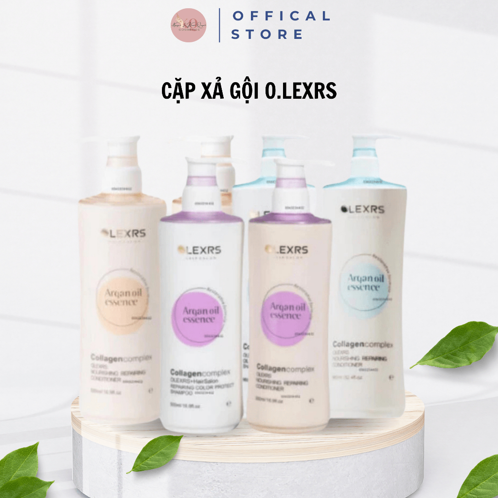 Cặp Gội Xả O.lexrs Anh Phiên Bản Mới Nhất Cho Tóc Khô Xơ Gãy Rụng