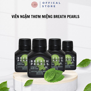 Viên ngậm thơm miệng Breath pearls hộp 50 viên của Úc
