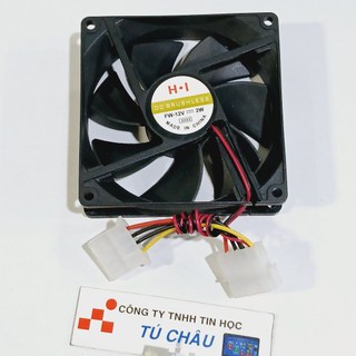 Quạt 9Cm, dày 2.5Cm / Điện áp DC 2V (Quạt Case 9Cm)