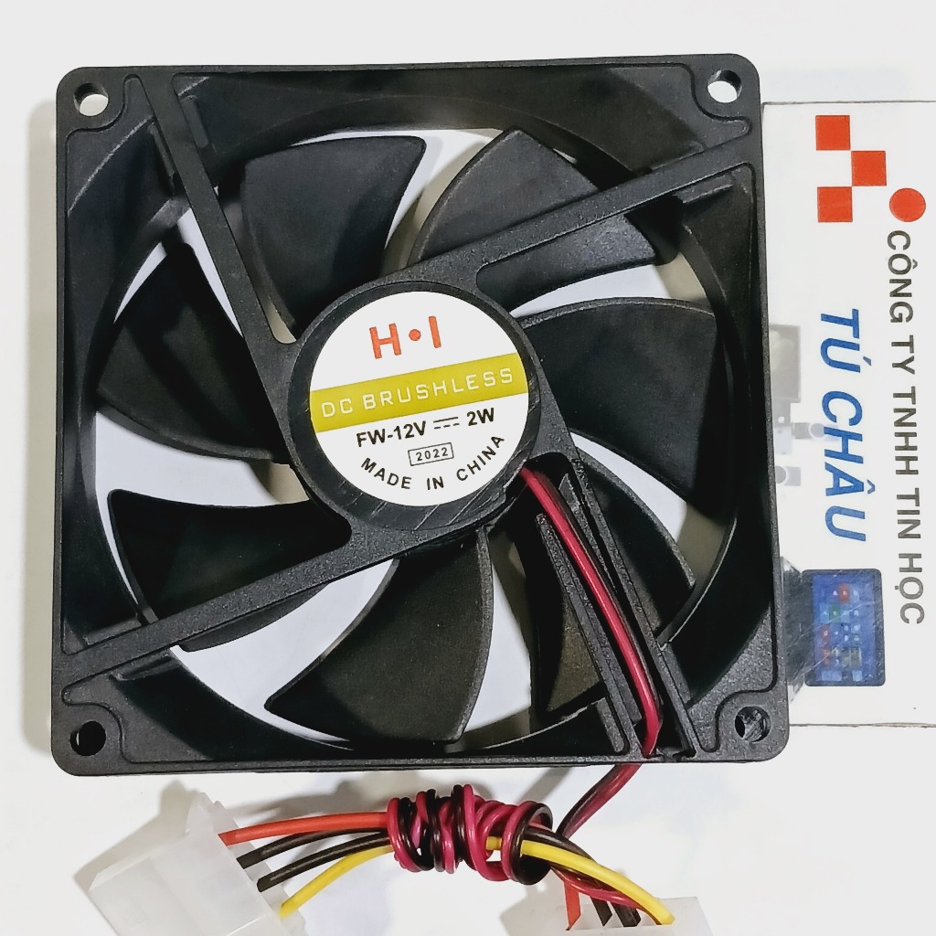 Quạt 9Cm, dày 2.5Cm / Điện áp DC 2V (Quạt Case 9Cm)