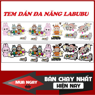 Tem rời Labubu dán xe dán được tất cả các dòng xe máy,xe điện,tủ lạnh v.v.v...