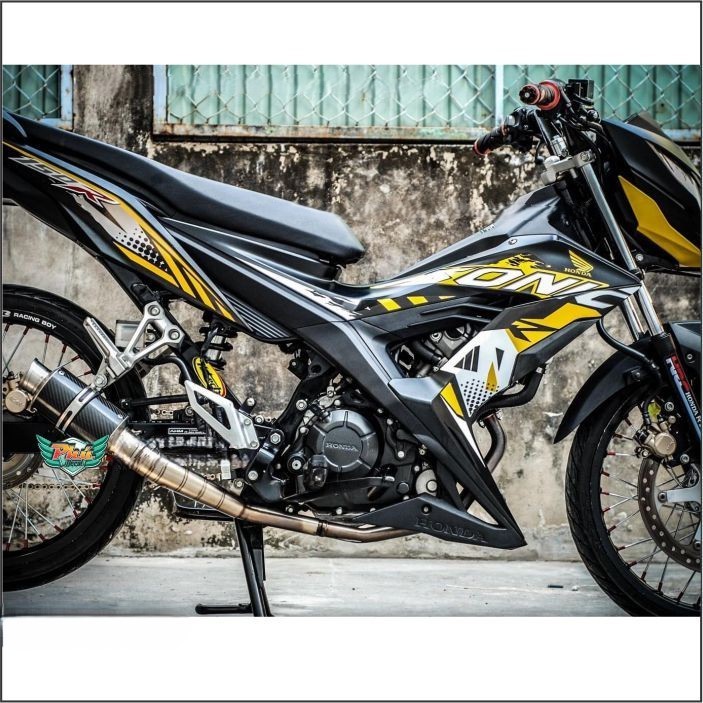 Tem Rời Sonic đen vàng nhám (N)