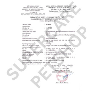 Thuốc sát trùng phổ rộng Bioxide (có đủ dung tích 60ml, 500ml & 1000ml)