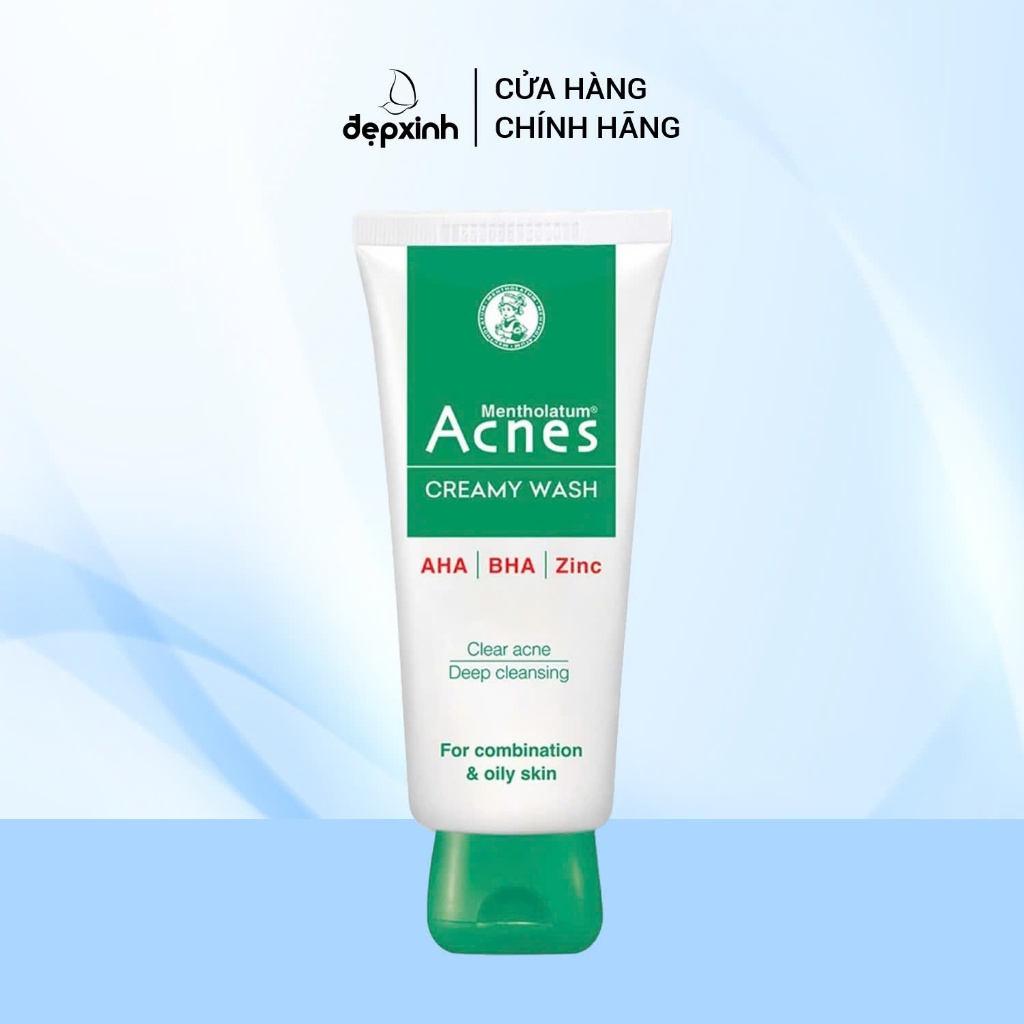 Sữa rửa mặt ngăn ngừa mụn Acnes Creamy Wash 100g