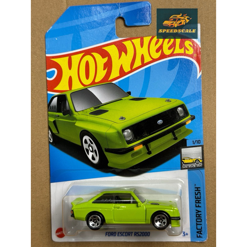 Hot Wheels cơ bản Ford Escort RS2000 (nhăn nhẹ móc)