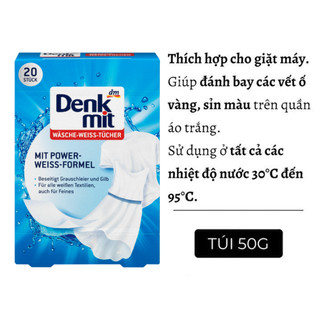 Tẩy trắng quần áo denkmit 20 miếng - egmart