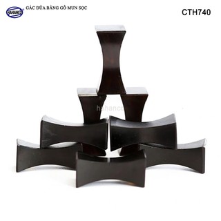  Bộ 10 gác đũa gỗ Mun Sọc  Trắc - tiện dụng và sang trọng trên bàn ăn  CTH740  