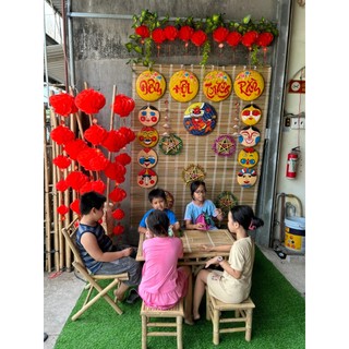 Mành cọ treo trang trí - decor - lễ hội