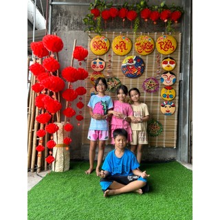 Mành cọ treo trang trí - decor - lễ hội