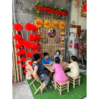 Mành cọ treo trang trí - decor - lễ hội