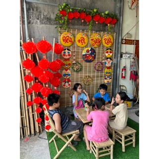 Mành cọ treo trang trí - decor - lễ hội