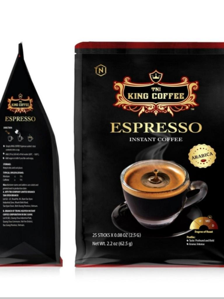 Cà phê đen hòa tan espresso tni king coffee - Bịch 25 gói