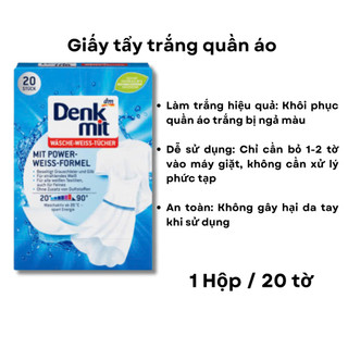 Tẩy trắng quần áo Denkmit 20 miếng